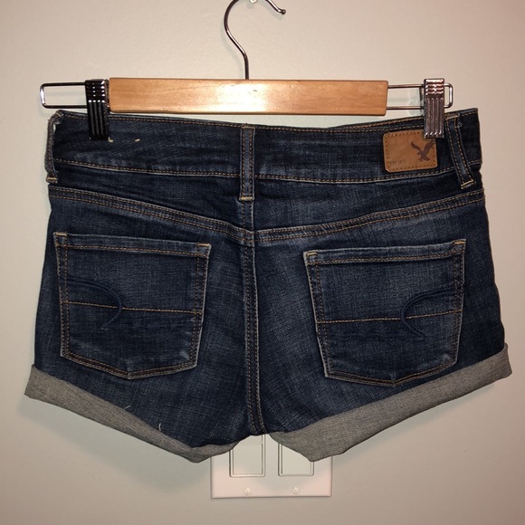 American Eagle Super Stretch Shortie Short Size 0 - Picture 2 of 2